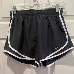 Nike Women’s Dri Fit Running Shorts Black w/White Size M